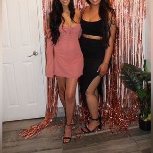 House of cb baby halter long sleeve dress